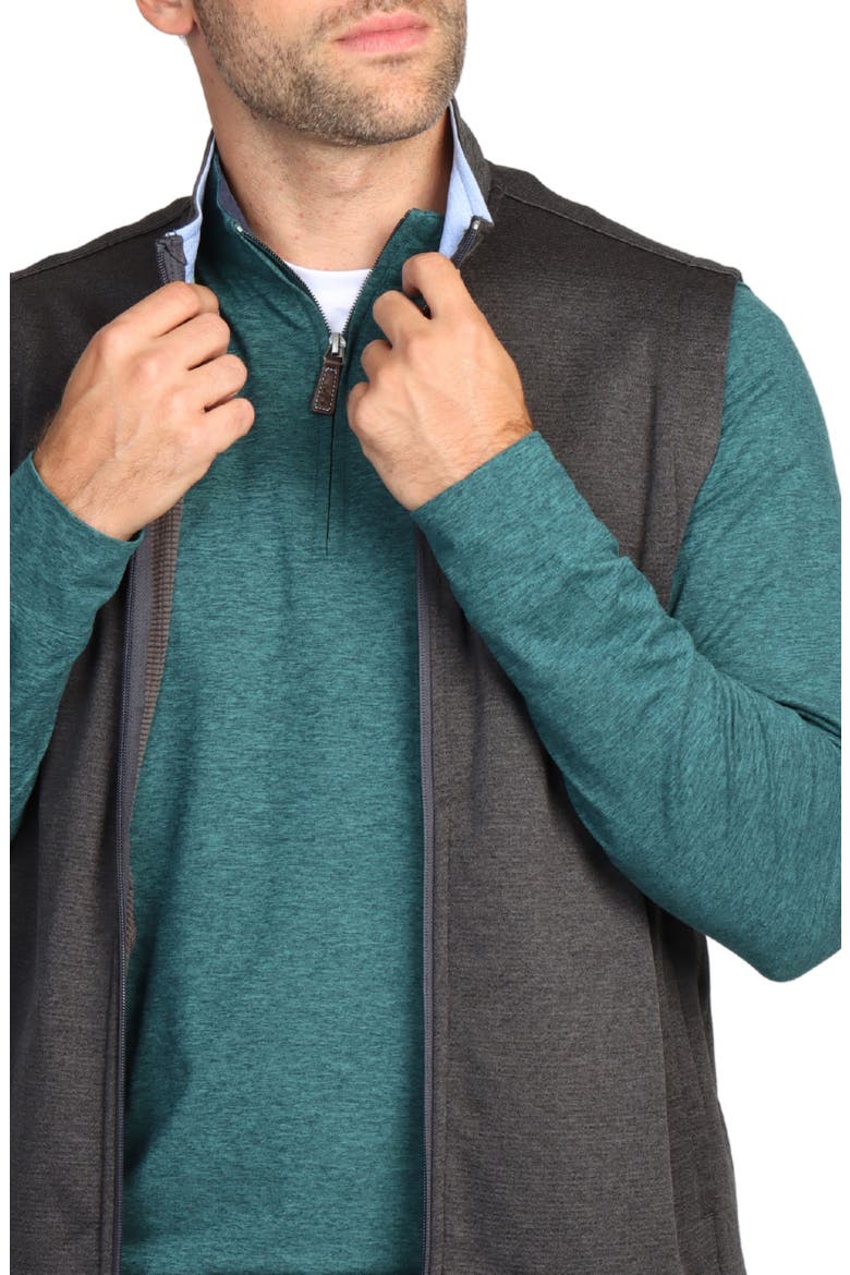 Luxe Fleece Golf Performance Vest, Alternate, color, CHARCOAL