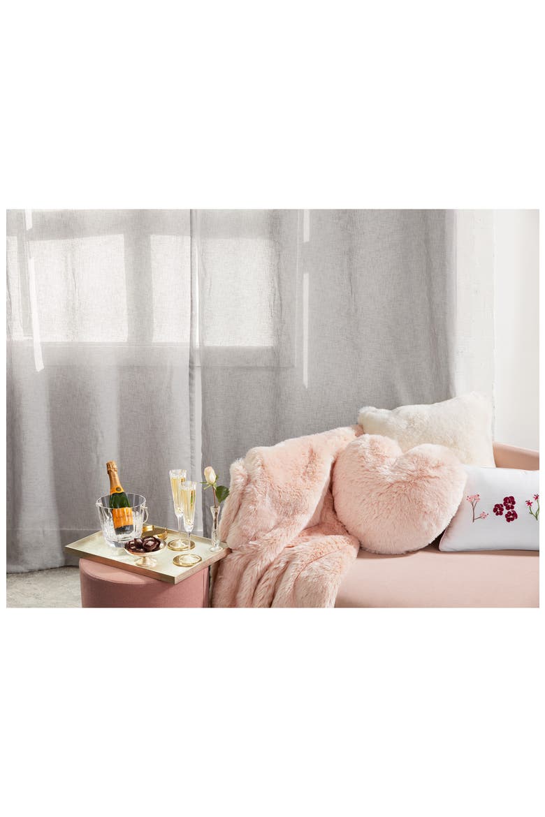 Cuddle Up Faux Fur Throw Blanket, Alternate, color, GREY ASPHALT