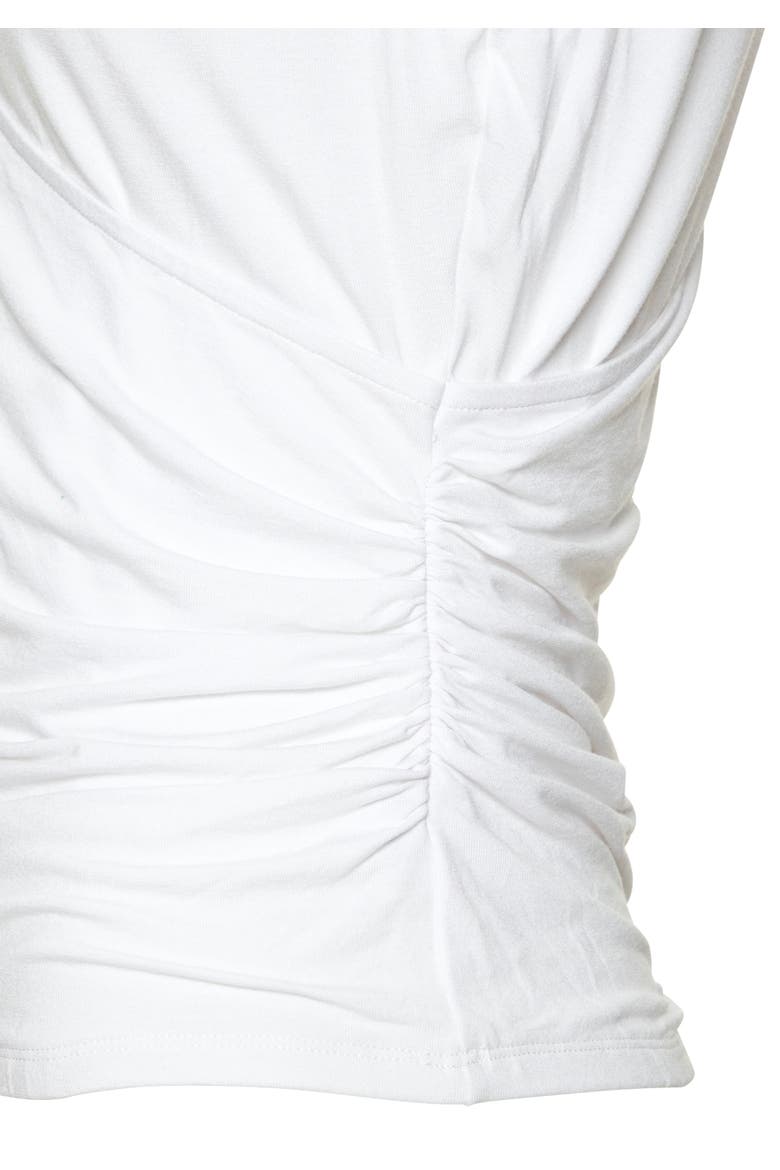 Wrap Look Sleeveless Top, Alternate, color, White