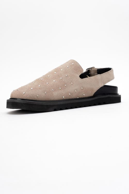 Forever & Always Shoes Our Leather Studded Clogs In Neutral
