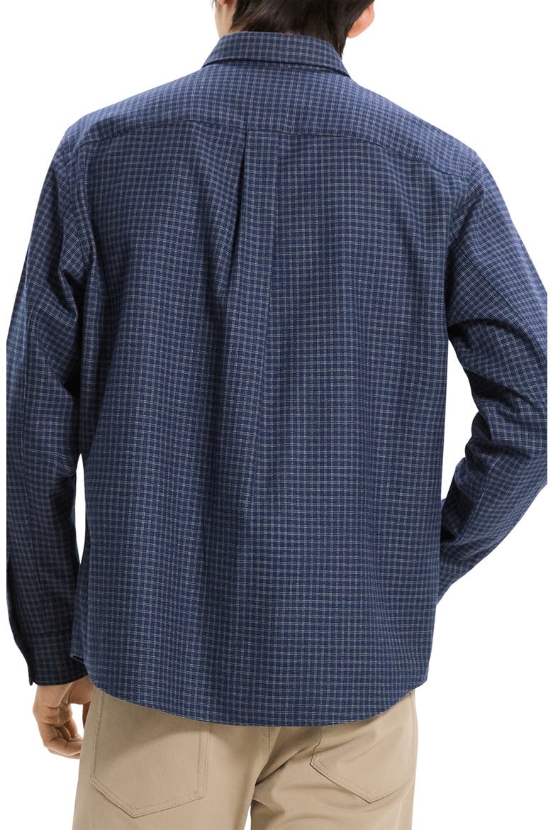 Weekend Woods Check Cotton Button-Up Shirt, Alternate, color, BALTIC MULTI - ZCI