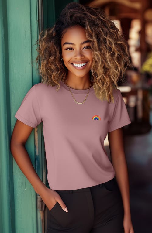 Dalix Womens Rainbow Jersey Relaxed Tee