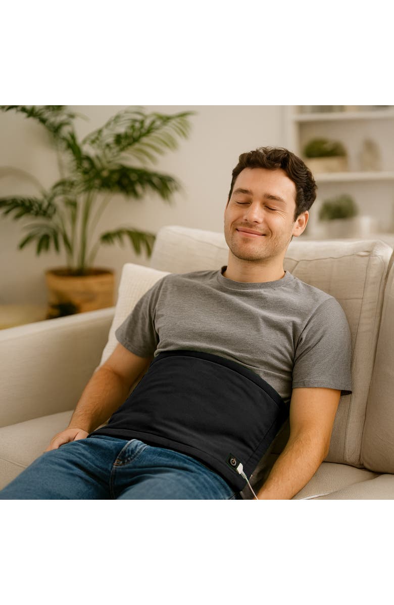 PURSONIC Large Electric Heating Pad - 12"x24", Ultra Soft Fabric, 3 Heat Settings, Auto Shut-Off, Alternate, color, Black