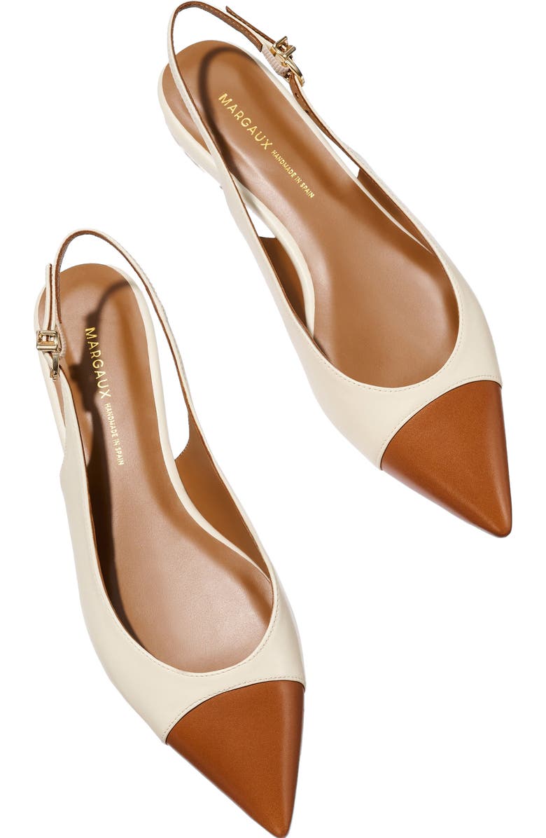 MARGAUX The Elise Cap-Toe, Alternate, color, Cotton And Saddle Nappa