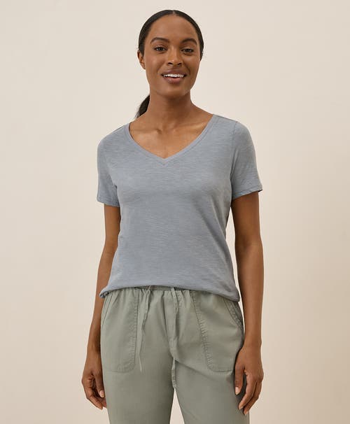 Pact Organic Cotton Featherweight Slub V-neck Tee
