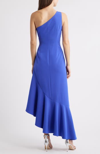 One-Shoulder Midi Cocktail Dress