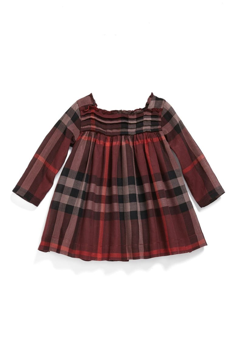 Plaid Dress, Main, color, DEEP CLARET