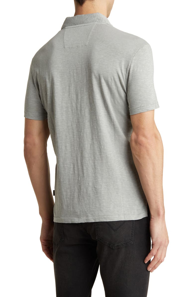 John Varvatos Zion Cotton Slub Johnny Collar Shirt, Alternate, color, 