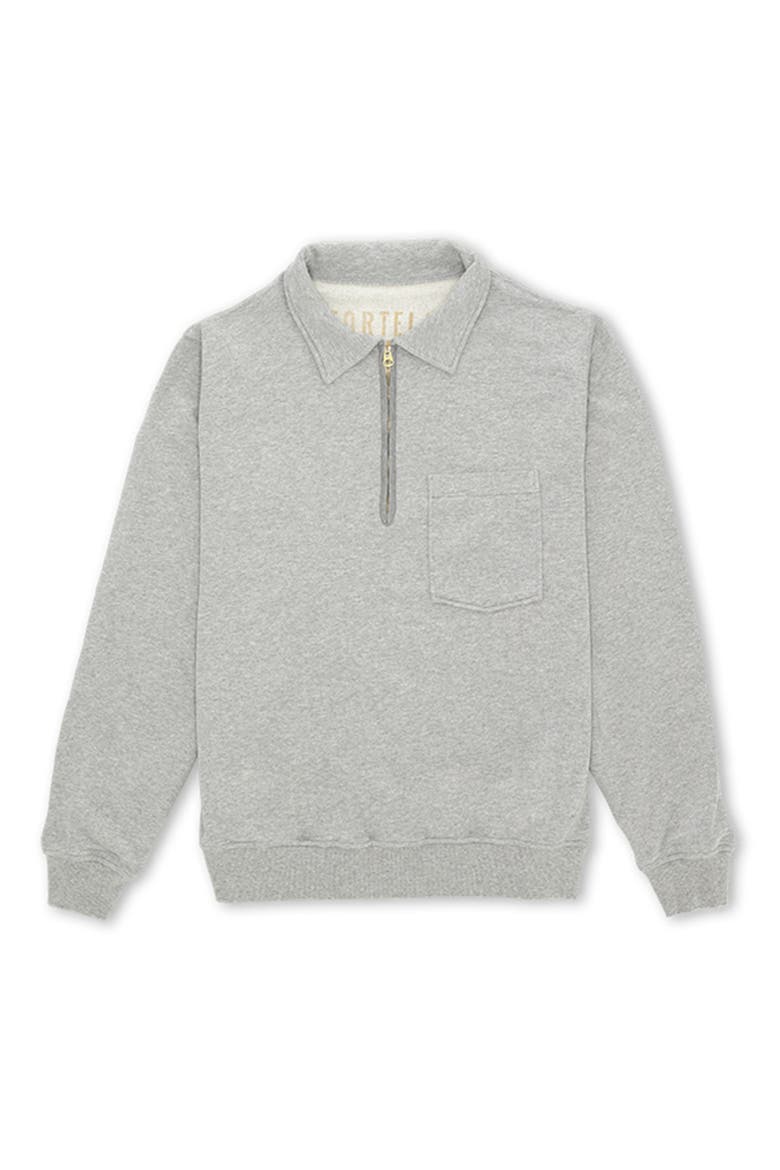 Cotton Zip-Up Sweatshirt, Main, color, Grey