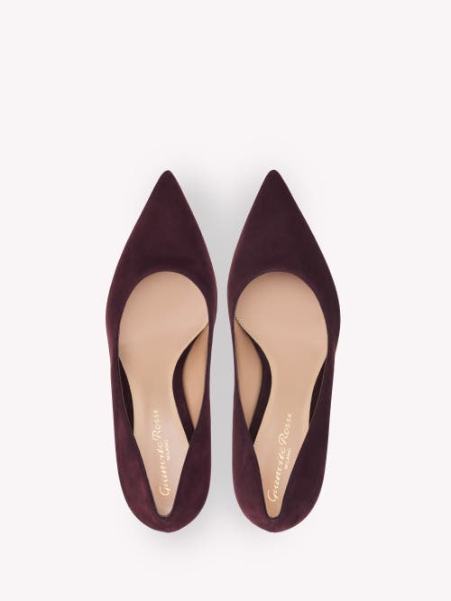 Gianvito Rossi Pointed Toe Stiletto Heel Suede Pumps In Animal Print