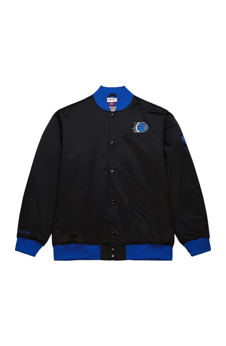 Mitchell & Ness Men's Mitchell & Ness Black Orlando Magic Hardwood Classics Team OG 3.0 Lightweight Satin Full-Snap Jacket, Alternate, color, Black