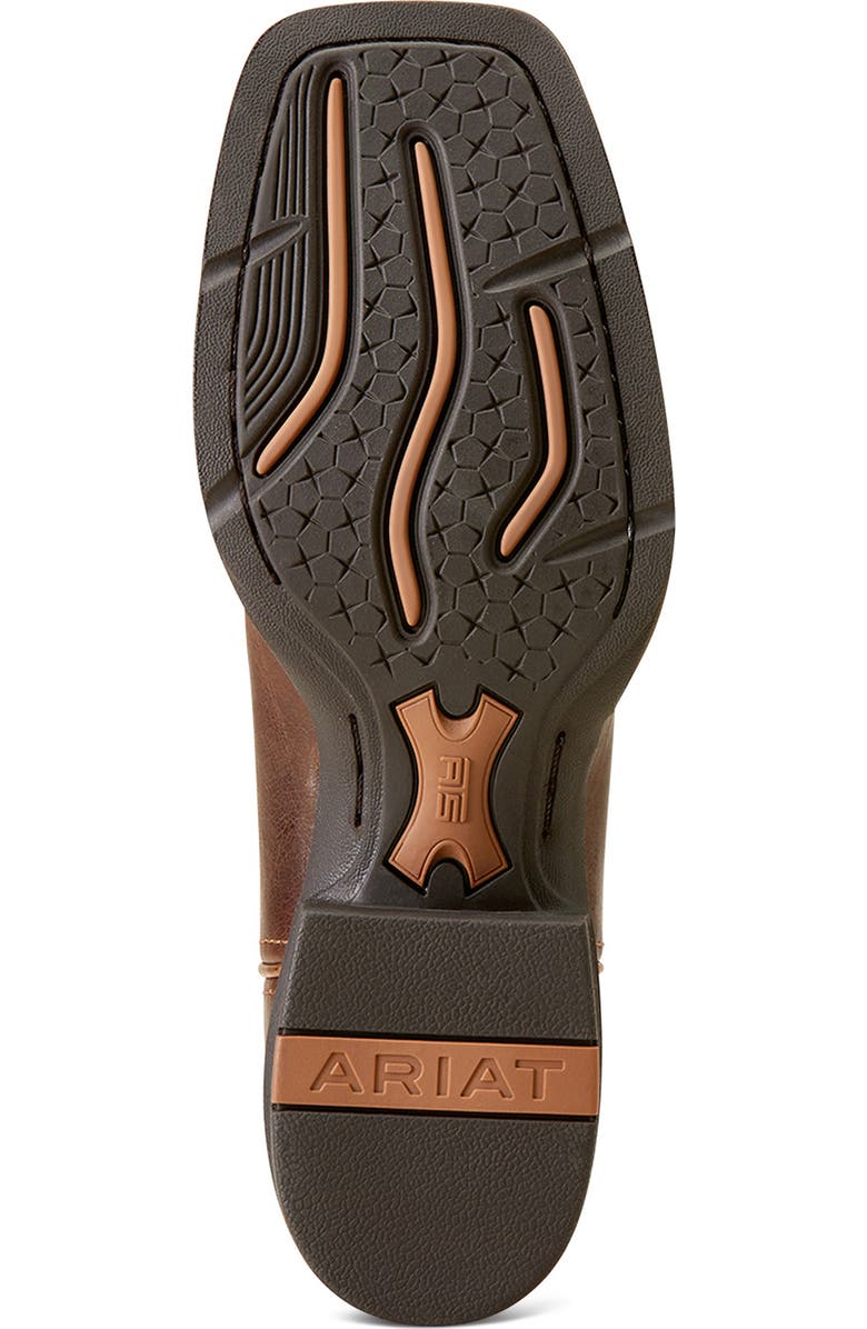 Ariat Round Up Wide Square Toe Western Boot, Alternate, color, Brown