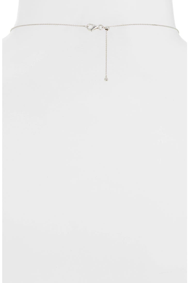 Ofira Circular Pendant Necklace (Nordstrom Exclusive), Alternate, color, DIAMOND/ WHITE GOLD