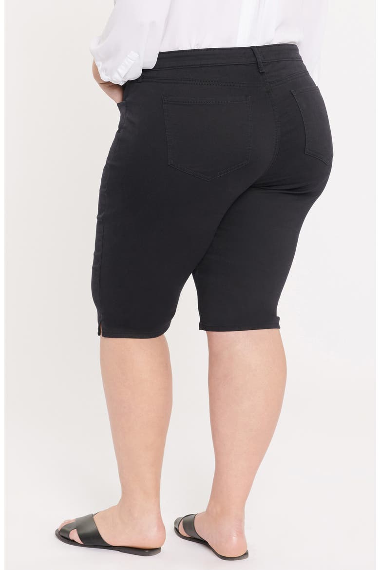 Side Slit Capri Jeans, Alternate, color, BLACK 858