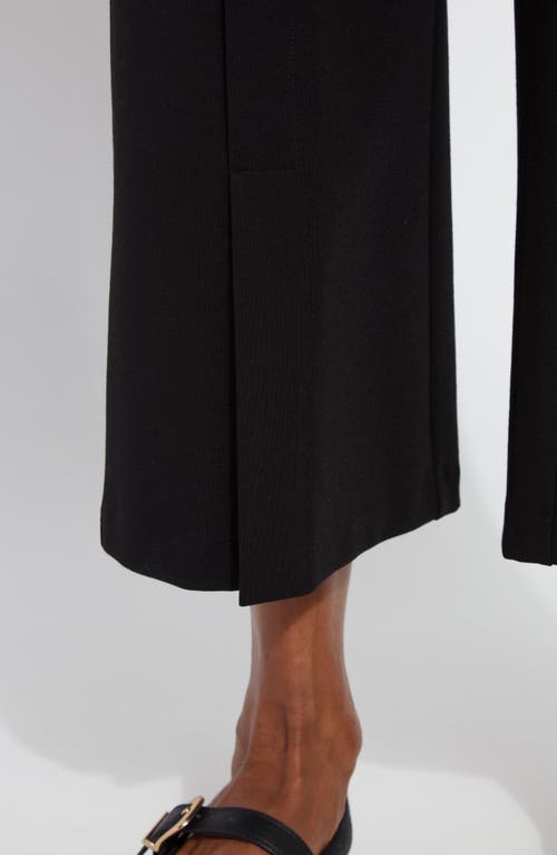Lyssé Kori Pleat Detail Cropped Pant (24" Inseam) In Black