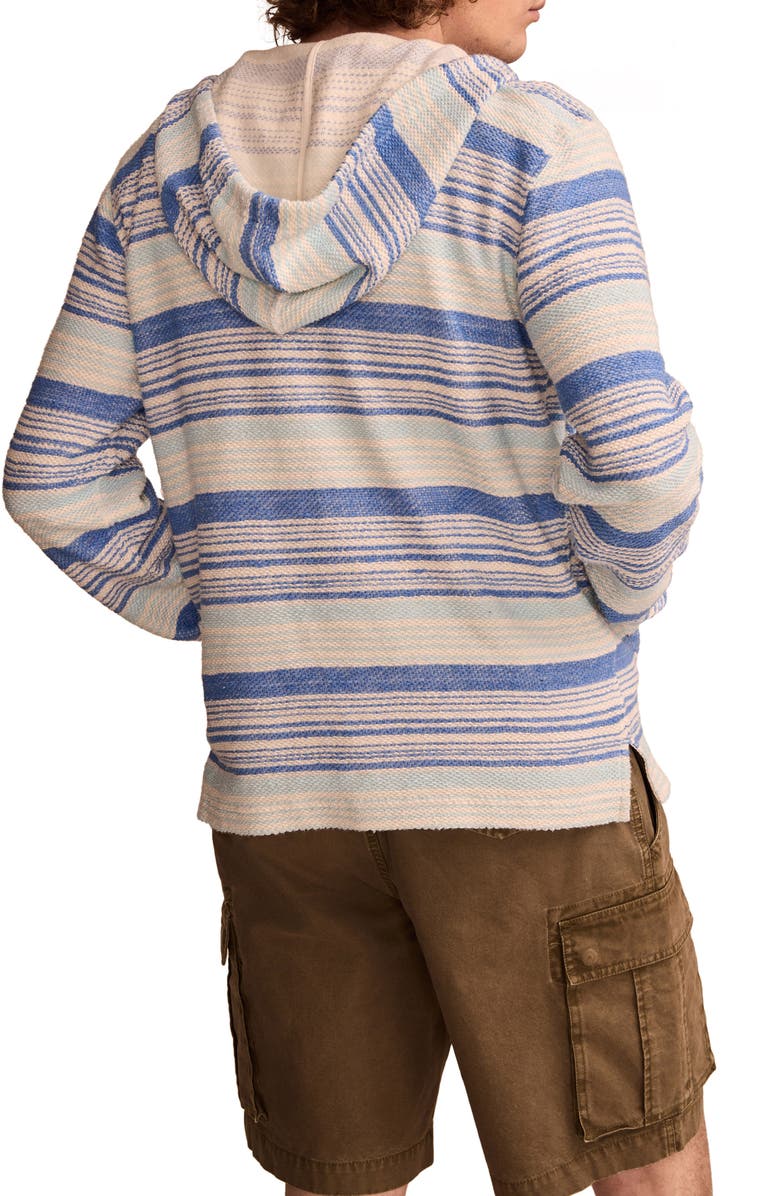 Lucky Brand Stripe Jacquard Baja Hoodie, Alternate, color, 