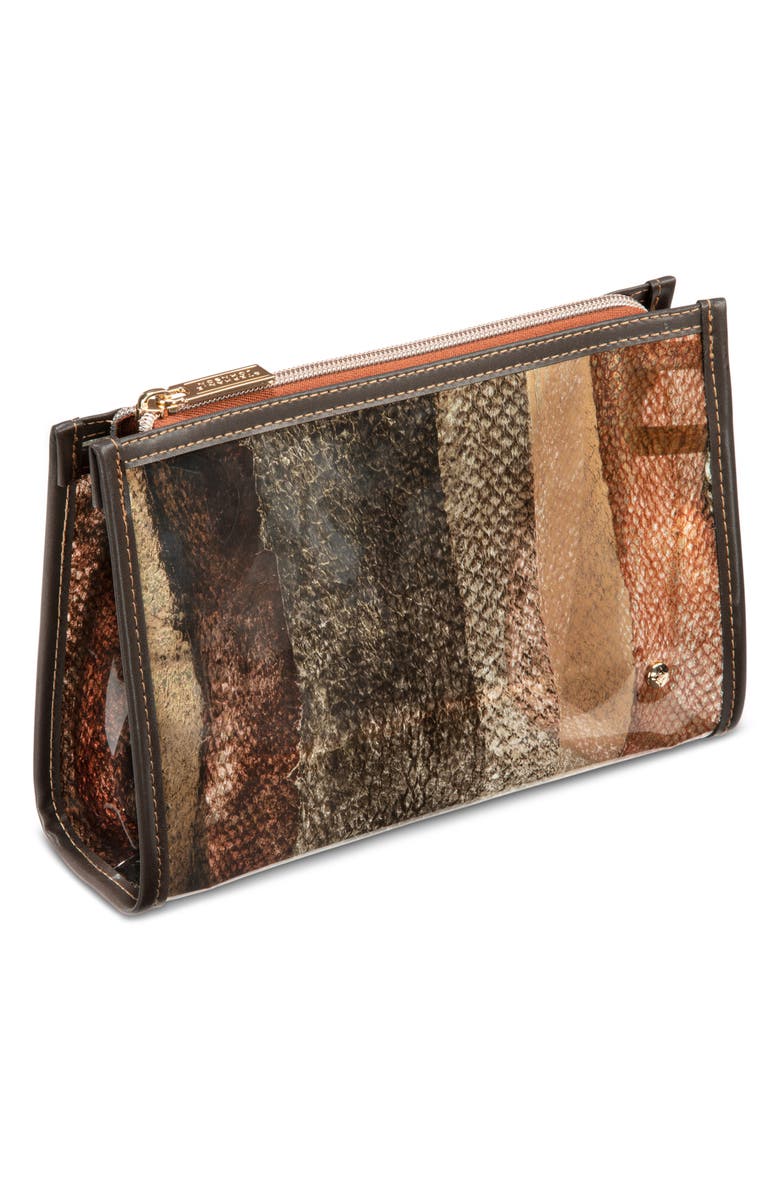 Stephanie Johnson Miami Cobra Medium Zip Cosmetic Bag, Alternate, color, Multi