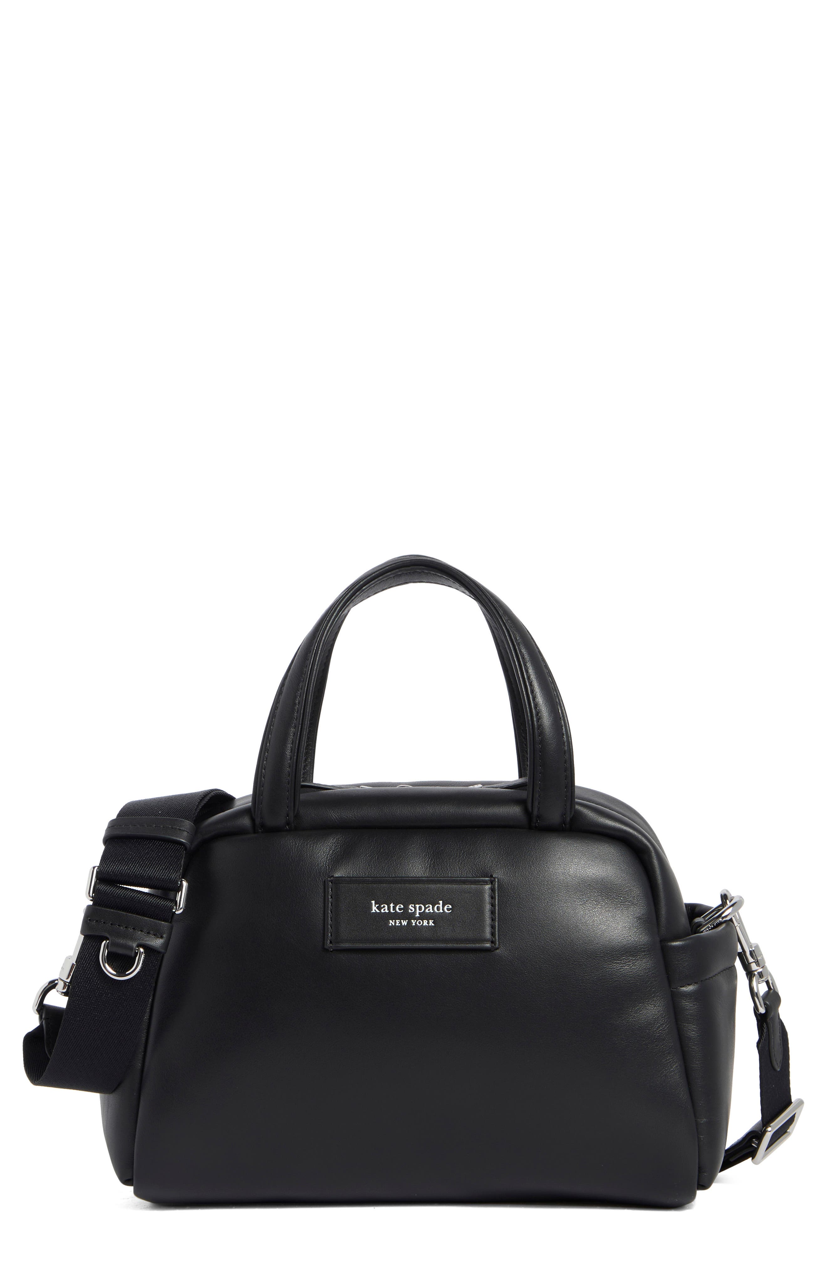 Kate Spade New York puffed leather satchel bag