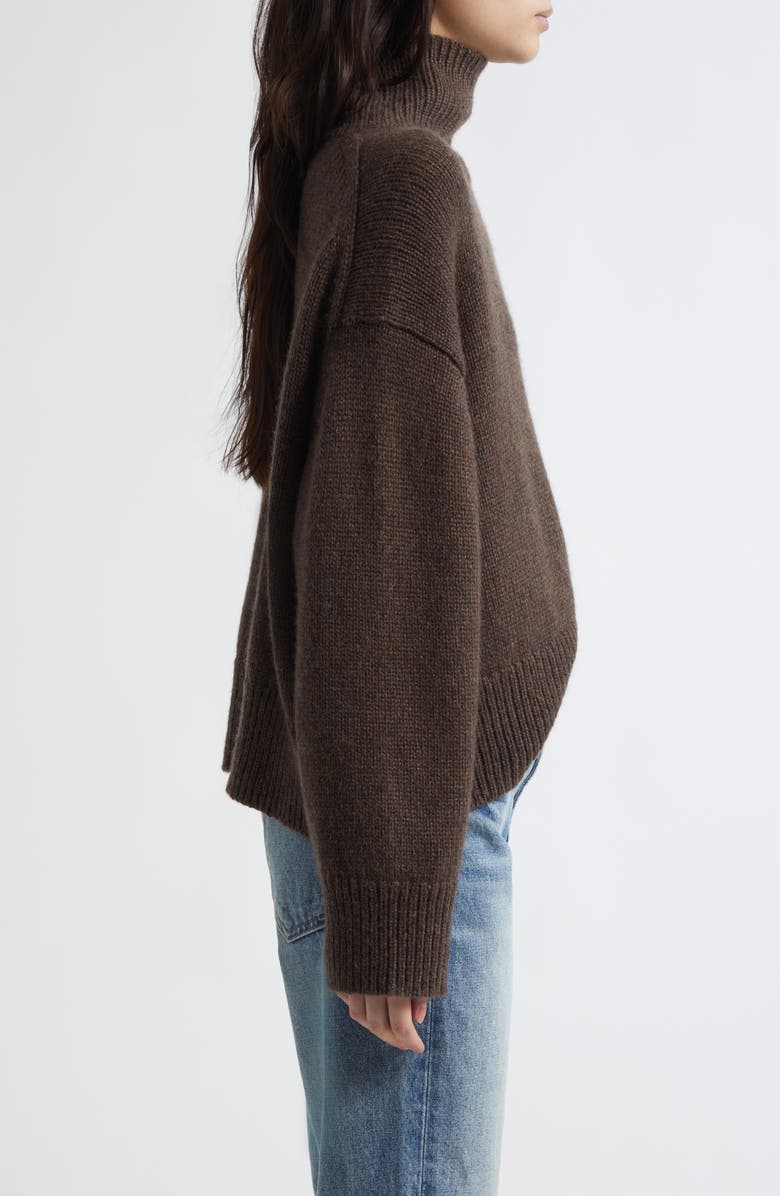 Nili Lotan Tabitha Cashmere Turtleneck, Alternate, color, Redwood Melange