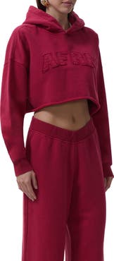 AFRM Darius Crop Cotton Hoodie