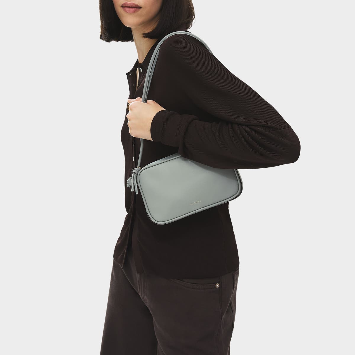 Radley The Camden Small Ziptop Shoulder Bag, Alternate, color, Steel