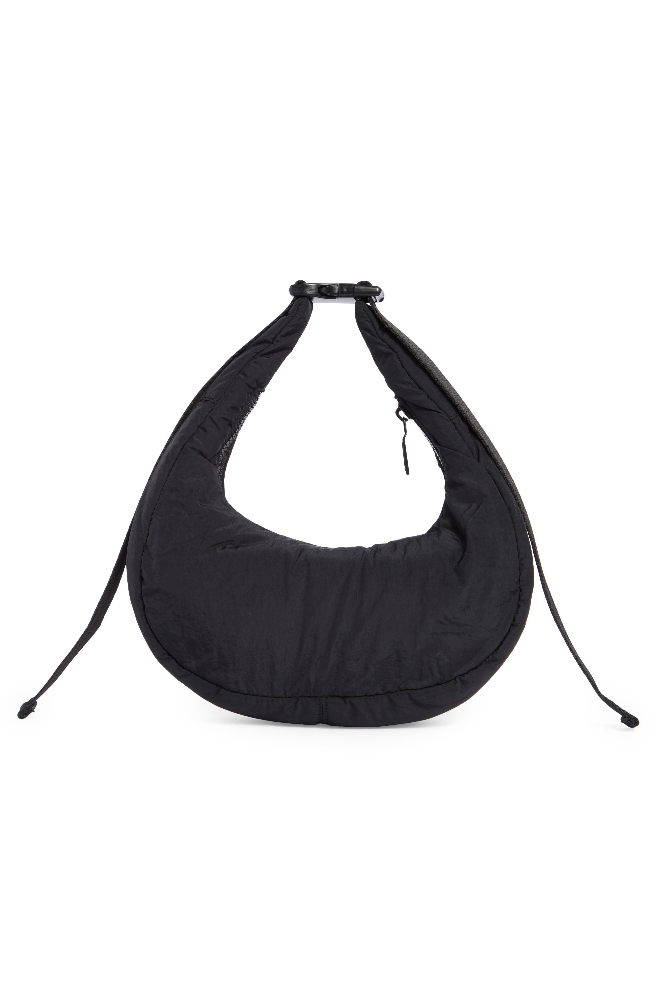 Hunter Mini Crescent Crossbody Bag, Alternate, color, Other Black