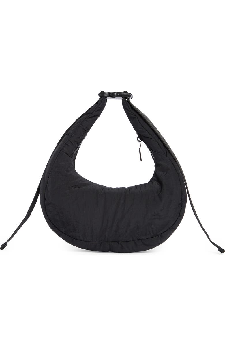 Hunter Mini Crescent Crossbody Bag, Alternate, color, Other Black