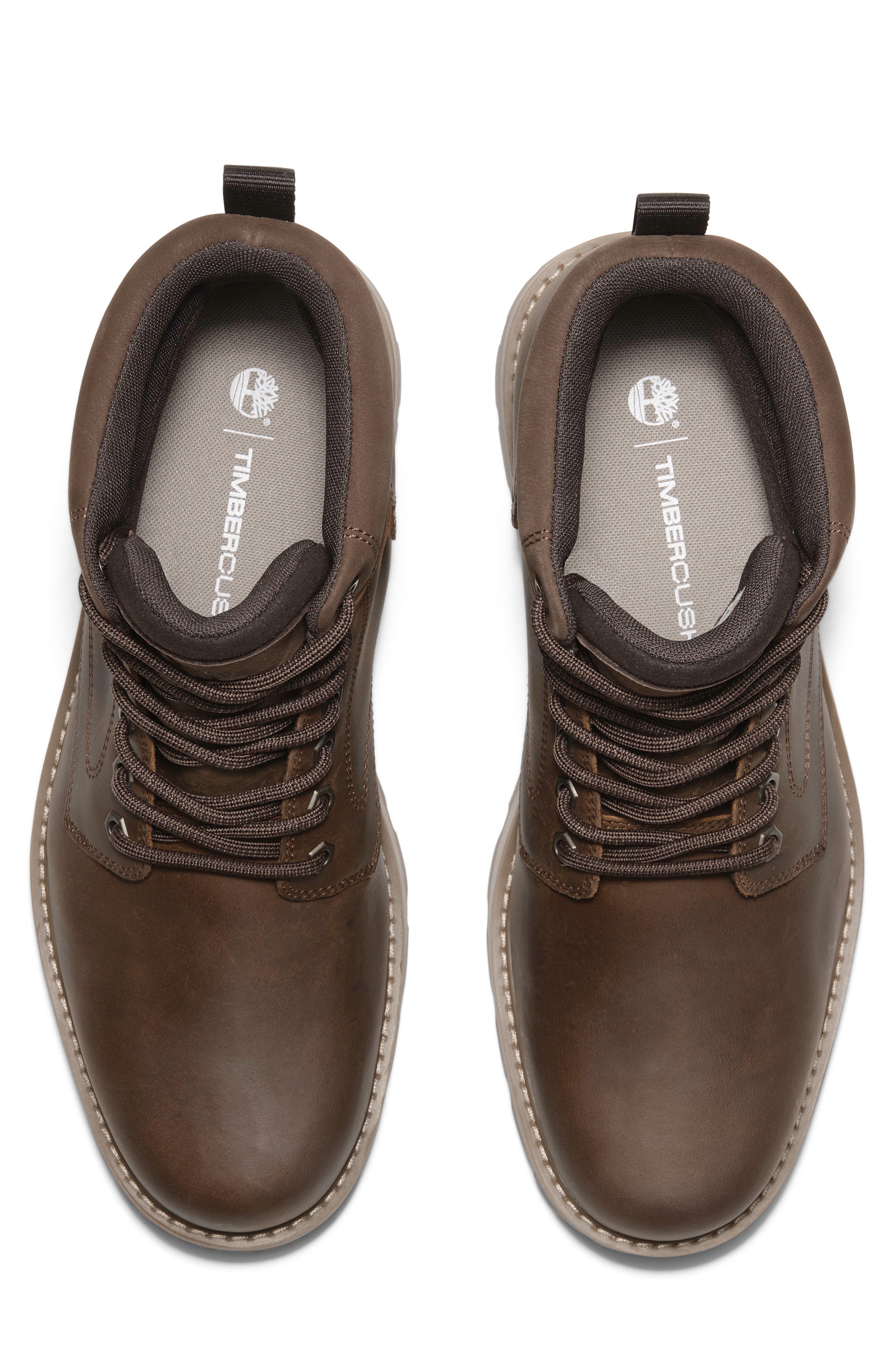 Timberland Britton Road Waterproof Boot, Alternate, color, Rust Full Grain