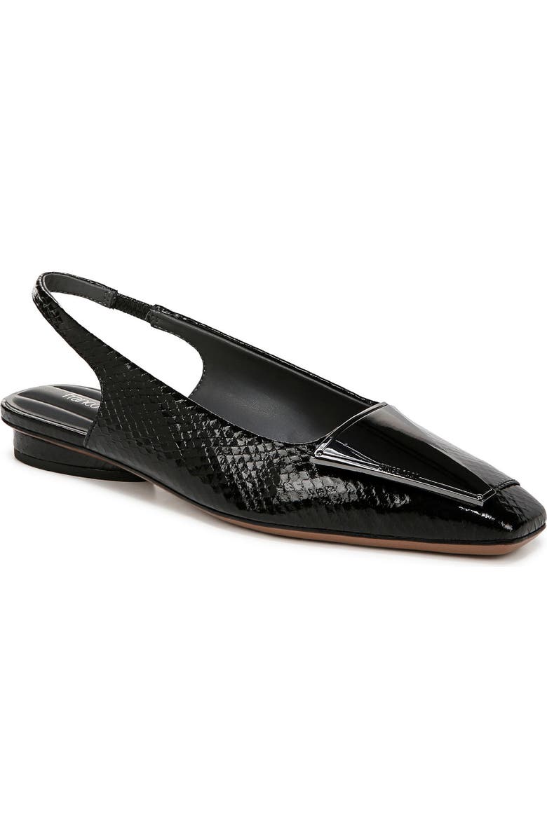 Franco Sarto Cassidy Slingback Flat, Main, color, Black
