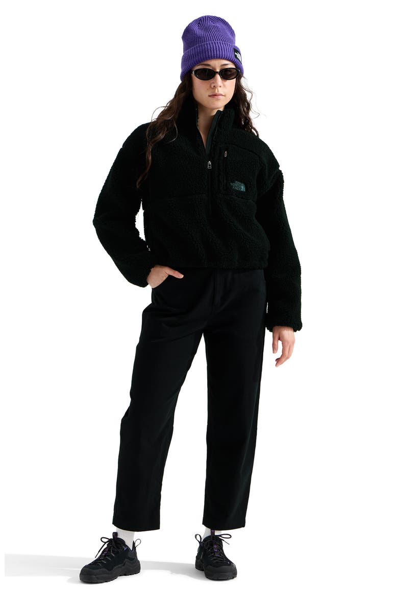 Extreme Pile Quarter Zip Fleece Pullover, Alternate, color, TNF BLACK