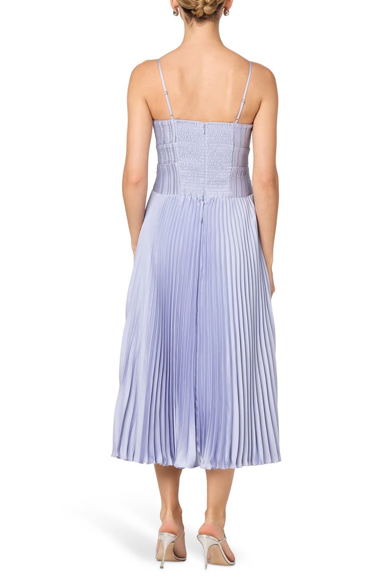 Shionagh Pleated A-Line Dress, Alternate, color, POWDER BLUE