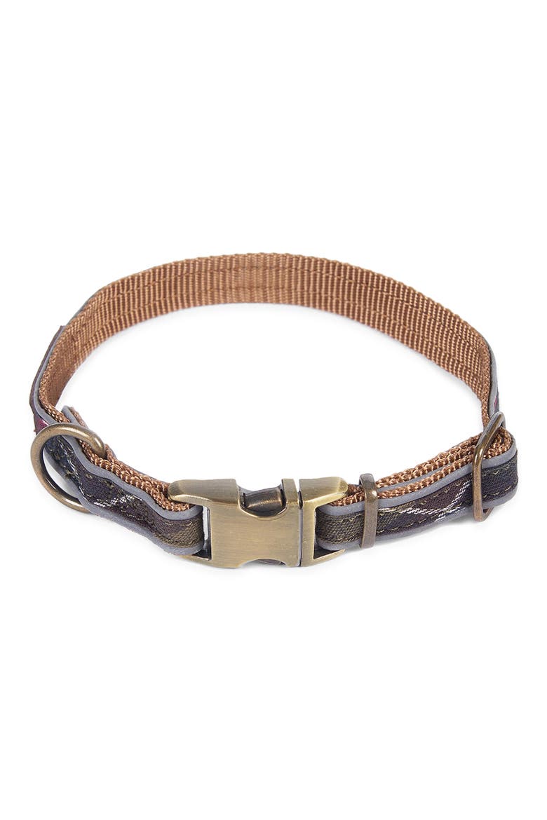 Reflective Tartan Dog Collar, Main, color, CLASSIC TARTAN