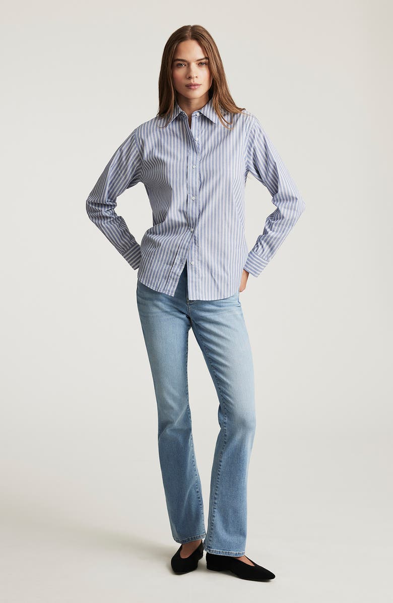Mavi Jeans Stripe Cotton Button-Up Shirt, Alternate, color,