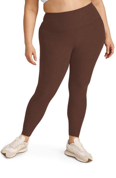 High Waist Midi Leggings (Plus Size)