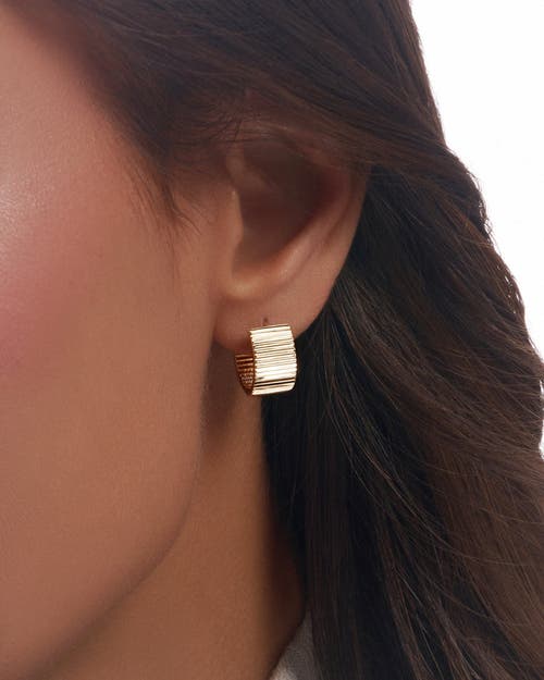 Zarux Golden Halo Hoops 8mm In Gold