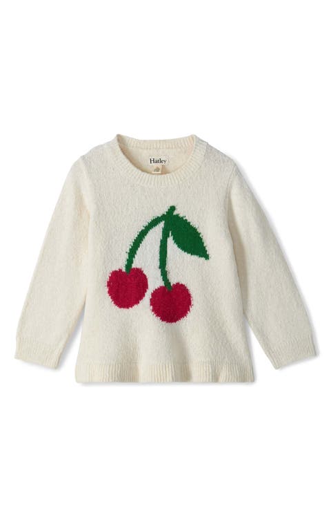 Kids' Cherry Intarsia Sweater