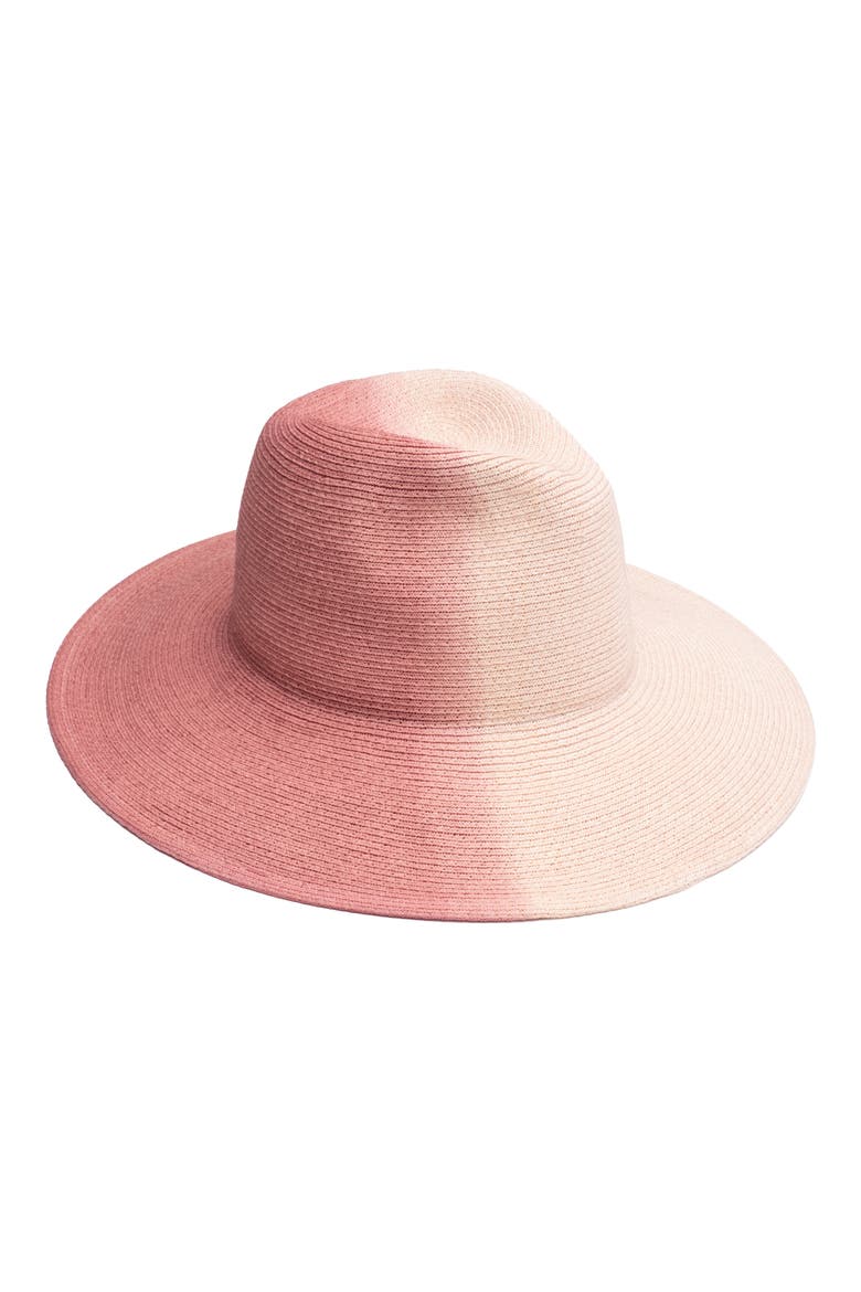 Emmanuelle Straw Fedora, Main, color, BLUSH/ ROSE