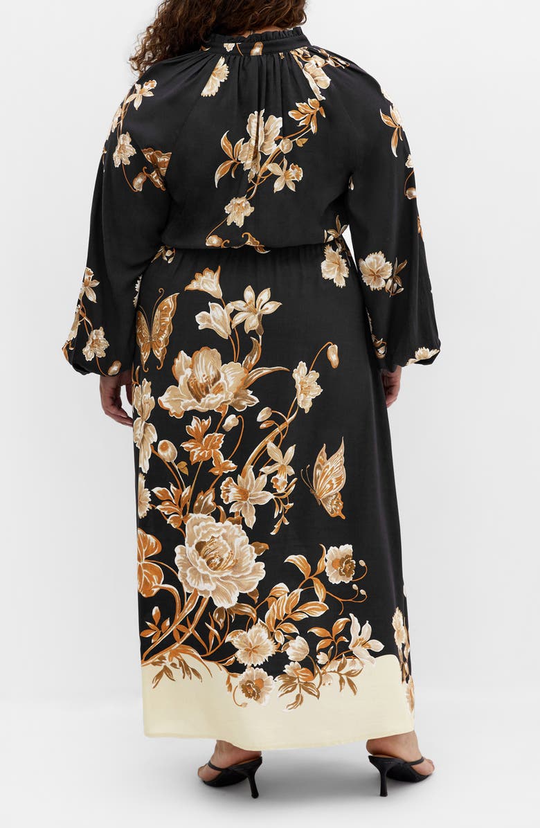 City Chic Fernanda Placed Floral Maxi Dress, Alternate, color, Floral