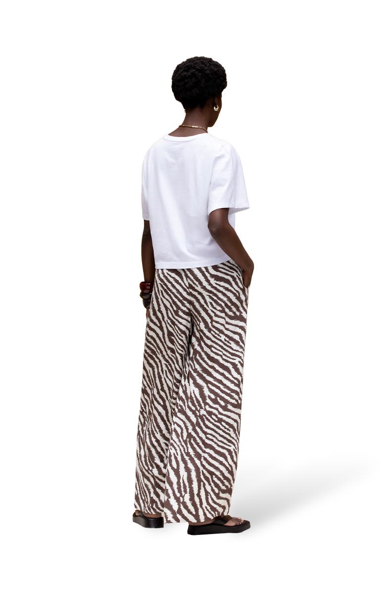 Ro&Zo Loose Fit Trousers, Alternate, color, Brown