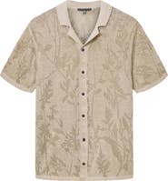 John Varvatos Miguel Pointelle Knit Camp Shirt