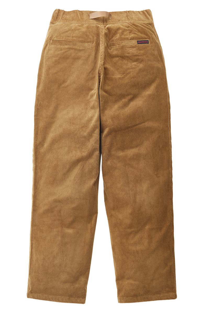 Gramicci Corduroy Pleated Pants, Alternate, color, Mocha Beige