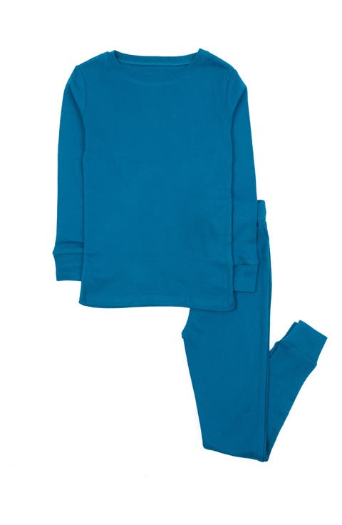 LEVERET Solid 2-Piece Cotton Pajamas