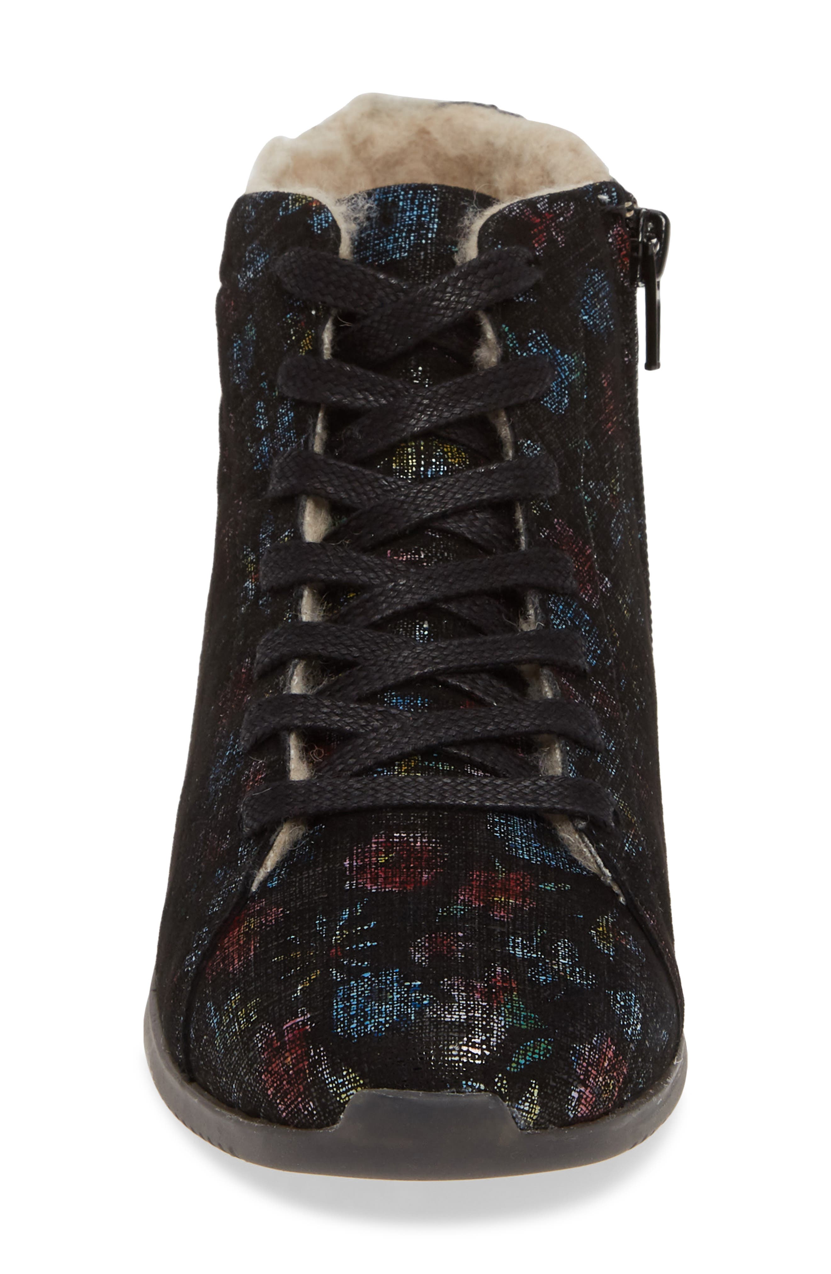 Regar Water Resistant Bootie, Alternate, color, NIGHT FLOWERS LEATHER