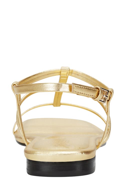Marc Fisher Ltd Marris Ankle Strap Sandal In Metallic Gold