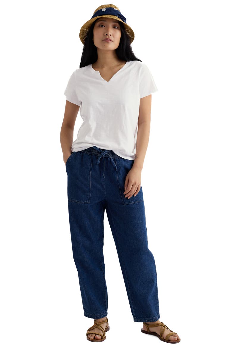 Kellow V-Neck Organic Cotton T-Shirt, Alternate, color, SALT