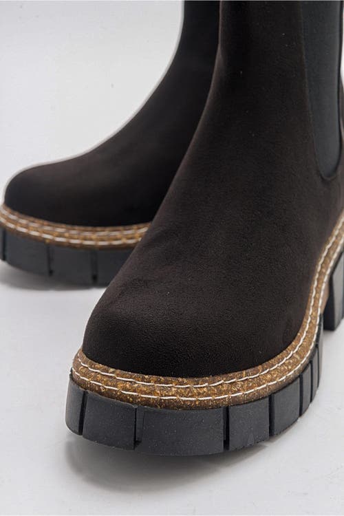 Prologue Shoes Luz Block Heel Boot In Black