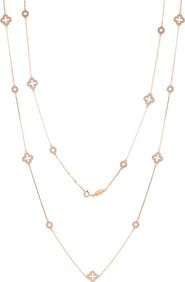 SUZY LEVIAN CZ Pavé Station Chain Necklace