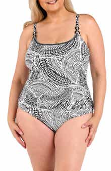 La Blanca Dreamcatcher Abstract Print One-Piece Swimsuit