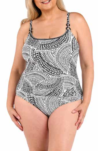La Blanca Dreamcatcher Abstract Print One-Piece Swimsuit