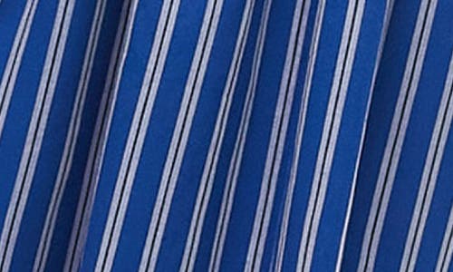Topshop Shirred Bodice Maxi Dress In Mid Blue